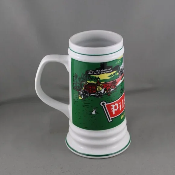 Beer Mug - Olde Style Pilsner Bottle Label Wrap Graphic - Ceramic Mug - Picture 6 of 8